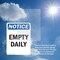Signmission Empty Daily, 3.5 in W x Rectangle, Vinyl Decal OS-2PACK-NS-D-35-V-12026 - alternate 2